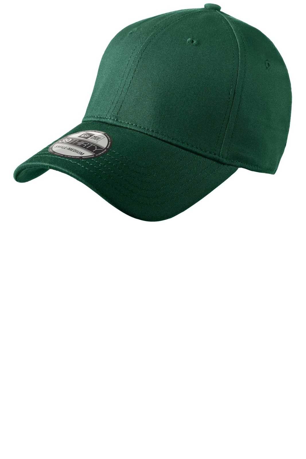 New Era NE1000 Structured Stretch Cotton Cap - Dark Green - HIT a Double - 1