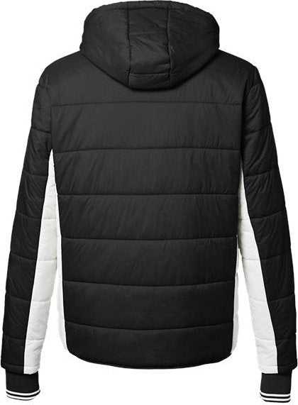 Nautica N17186 Nautical Mile Hooded Puffer Jacket - Black/ Antique White - HIT a Double - 2