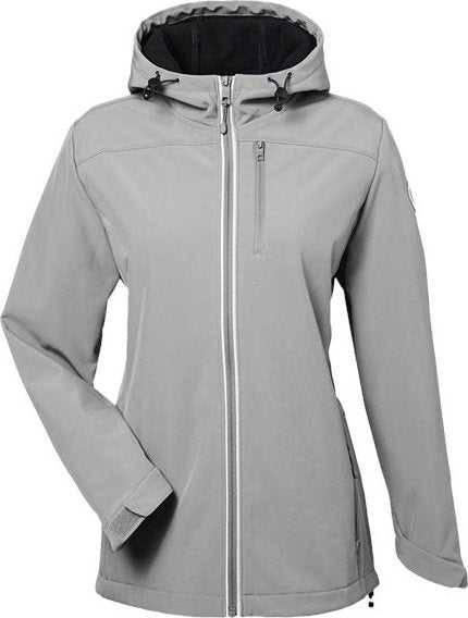 Nautica N17790 Women's Wavestorm Softshell Hooded Jacket - Graphite - HIT a Double - 1