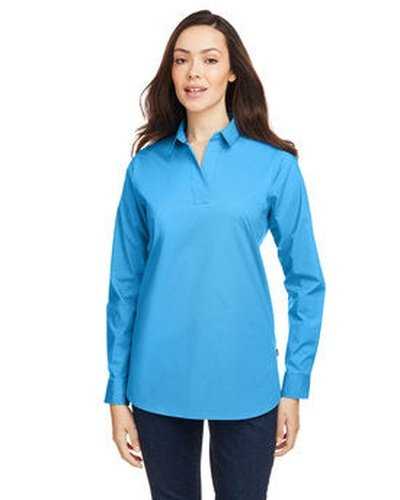 Nautica N17289 Ladies' Staysail Shirt - Azure Blue - HIT a Double