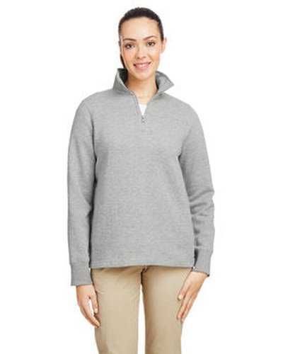 Nautica N17397 Ladies&#39; Anchor Quarter-Zip Pullover - Oxford - HIT a Double