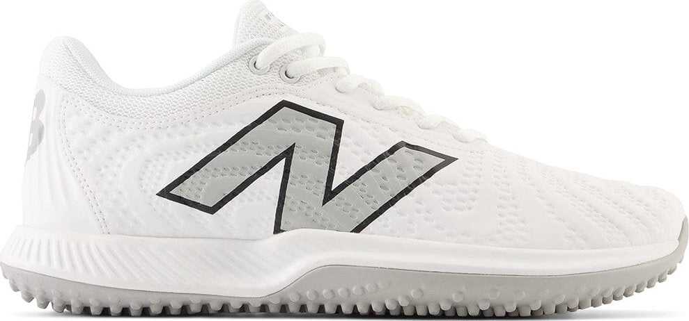 New Balance 4040v7 Fresh Foam Turf Baseball Shoe - White - HIT a Double
