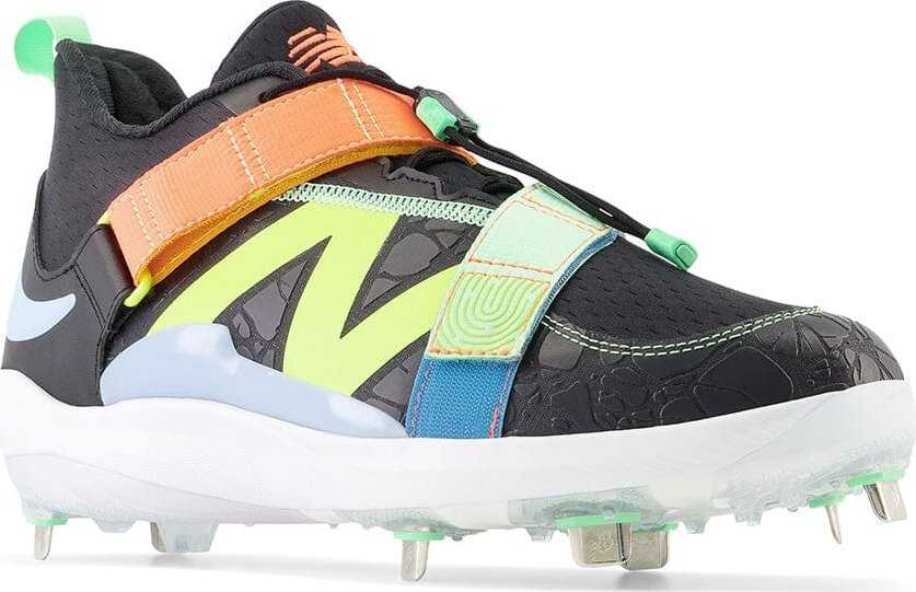 New Balance FuelCell Lindor 2 Baseball Metal Cleats - Black Neon Dragonfly Electric Jade - HIT a Double - 2