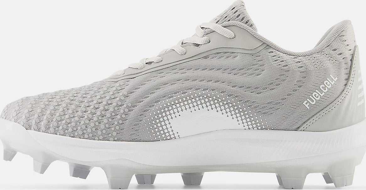 New Balance FuelCell PL4040v7 Low Molded Cleat - Gray White - HIT a Double