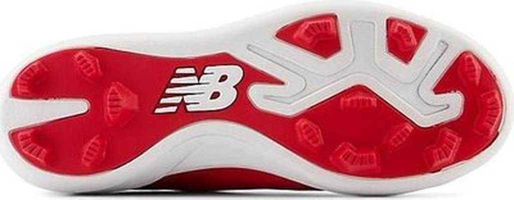 New Balance Youth J4040v7 Low Rubber Molded Cleat - Red - HIT a Double - 4
