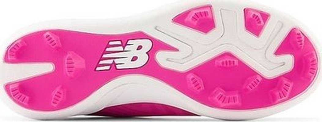 New Balance Youth J4040v7 Low Rubber Molded Cleat - Pink - HIT a Double - 4