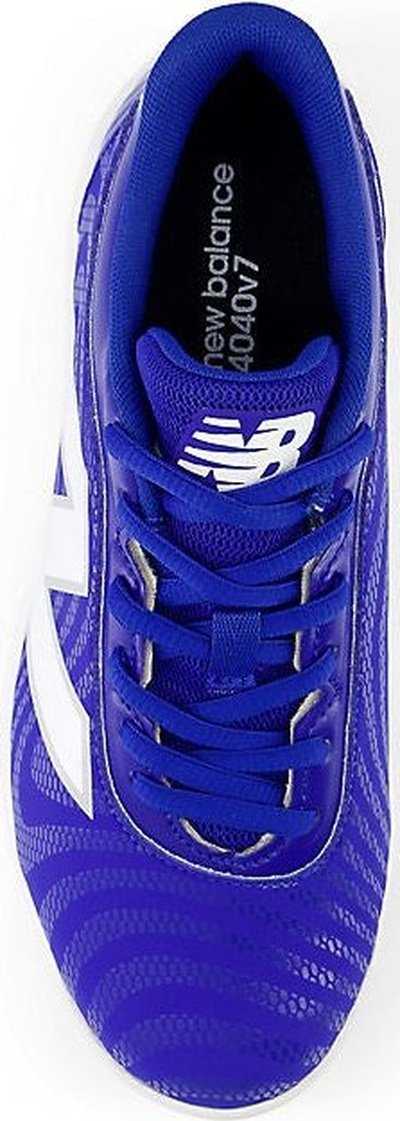 New Balance Youth J4040v7 Low Rubber Molded Cleat - Royal - HIT a Double - 5