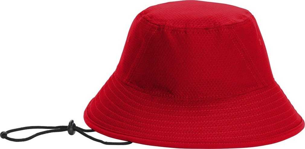 New Era NE800 Hex Era Bucket Hat - Scarlet - HIT a Double - 1