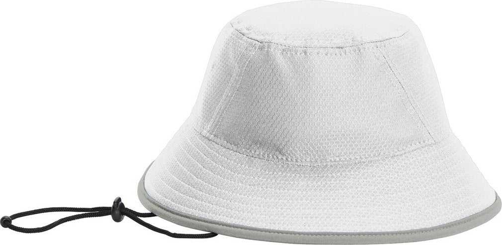 New Era NE800 Hex Era Bucket Hat - White/ Rainstorm Grey - HIT a Double - 1