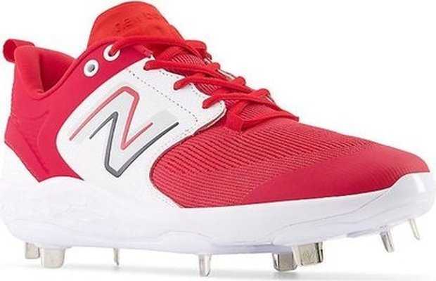 New Balance 3000v6 Fresh Foam Metal Cleats Low Cut - Red - HIT a Double - 2