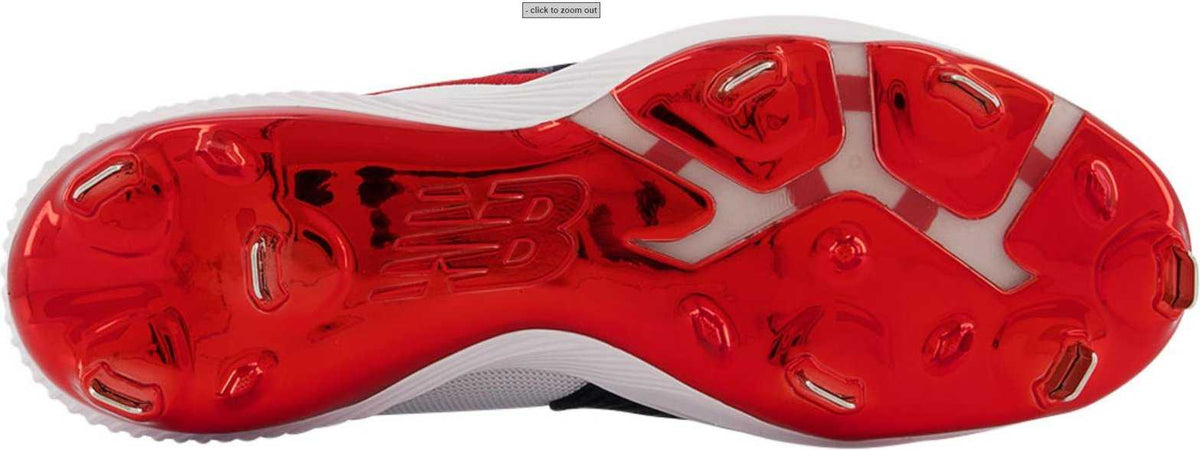 New Balance FuelCell L4040v6 Low Cut Metal Cleat Limited Edition - White Red Black Gold - HIT a Double