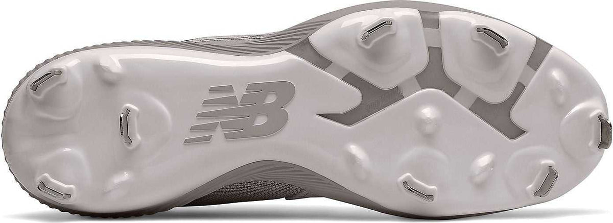 New Balance FuelCell L4040v6 Low Cut Metal Cleat - Gray White - HIT a Double