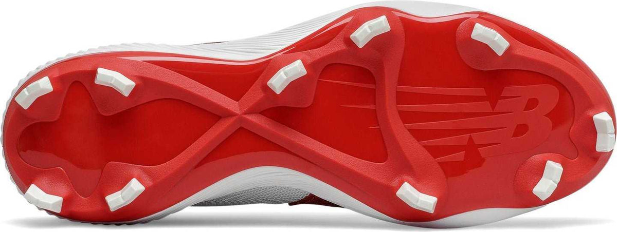 New Balance FuelCell PL4040v6 Low Molded Cleat - Team Red White - HIT a Double