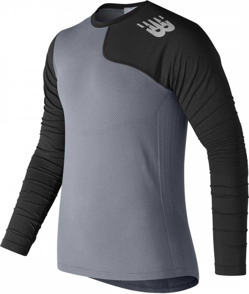 New Balance Seamless X4J Asymmetrical Shirt Left - Black - HIT a Double