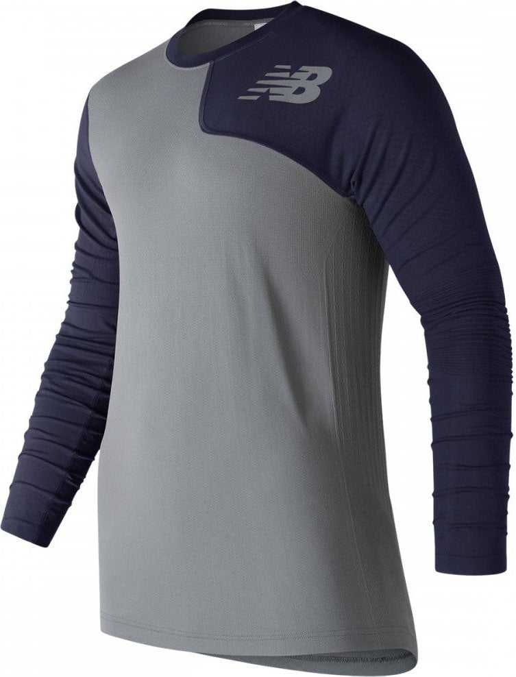 New Balance Seamless X4J Asymmetrical Shirt Left - Navy - HIT a Double