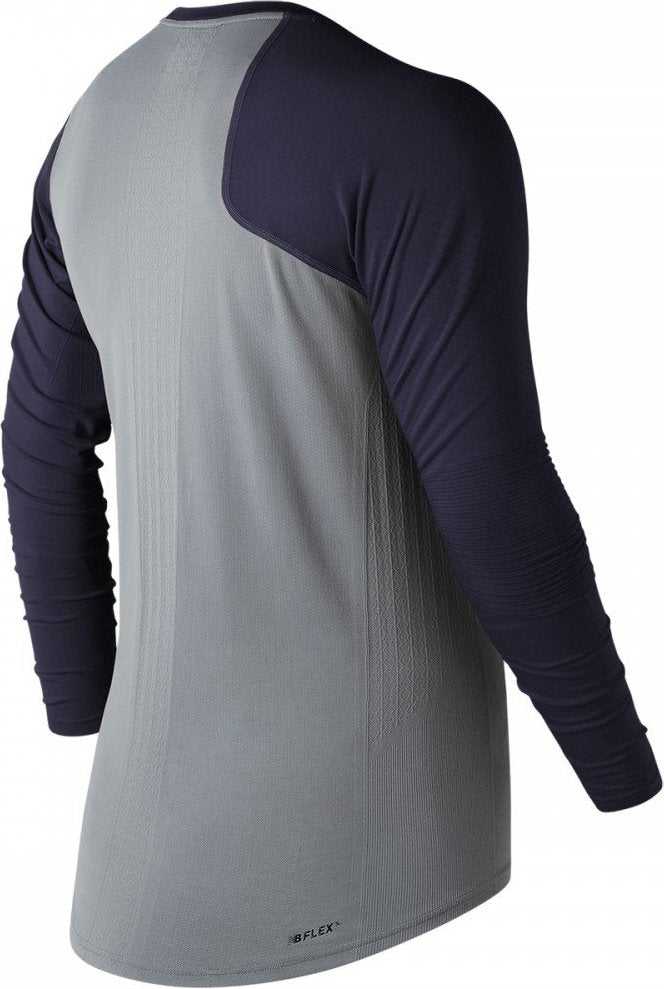 New Balance Seamless X4J Asymmetrical Shirt Right - Navy - HIT a Double