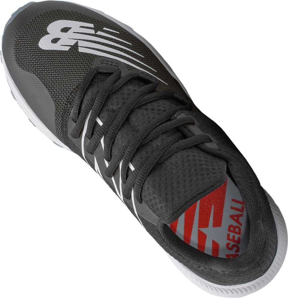 New Balance Youth TY4040v6 Turf Baseball Shoes - Black White - HIT a Double