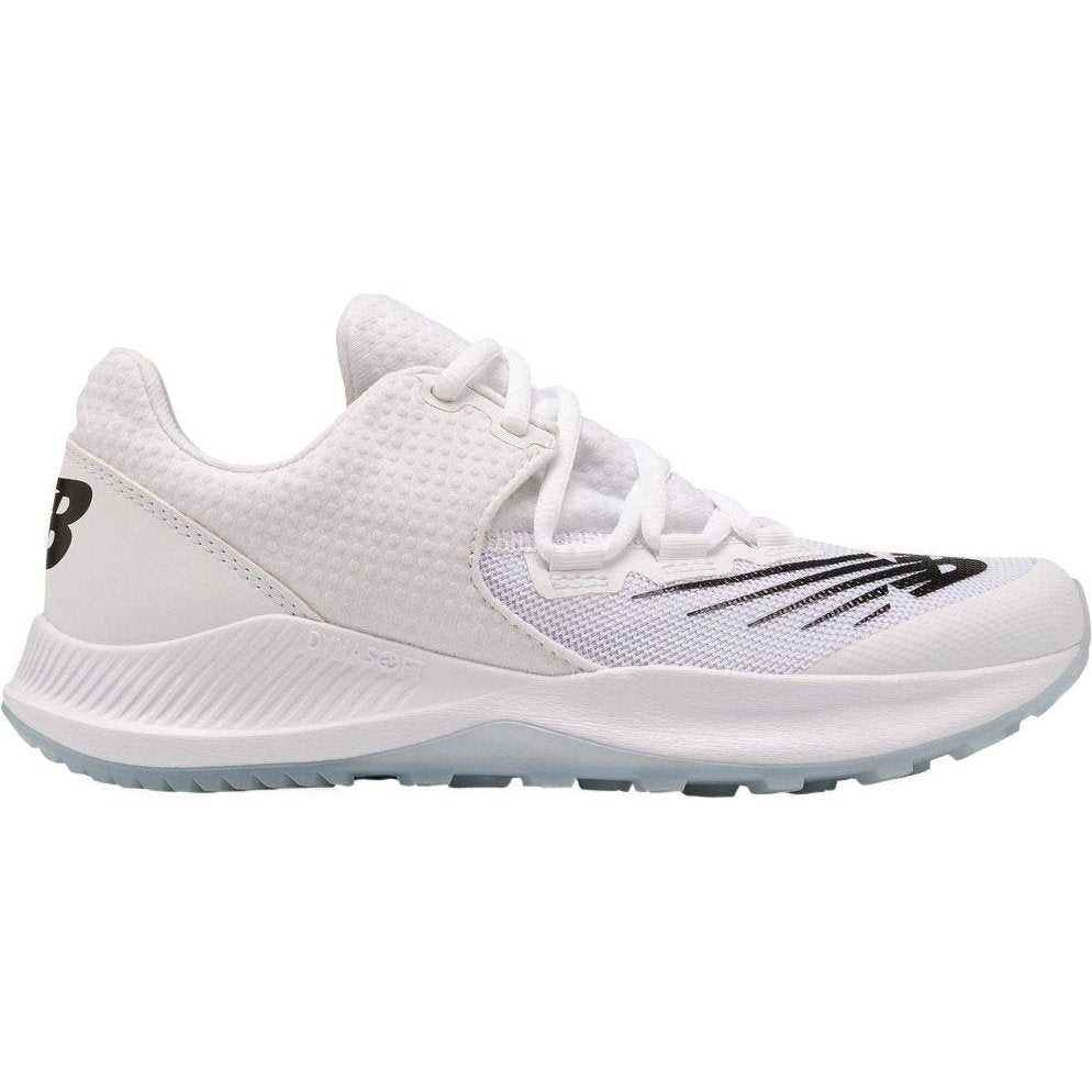 New Balance Youth TY4040v6 Turf Baseball Shoes - White Black - HIT a Double