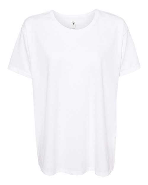 Next Level 1530 Womens Ideal Flow Tee - White - HIT a Double
