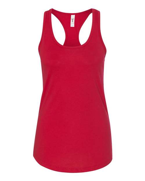 Next Level 1533 Women's Ideal Racerback Tank - Red - HIT a Double