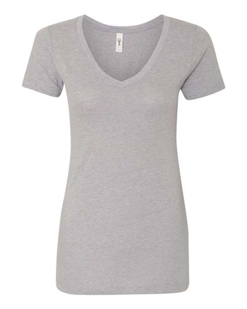 Next Level 1540 Women's Ideal V - Heather Grey - HIT a Double