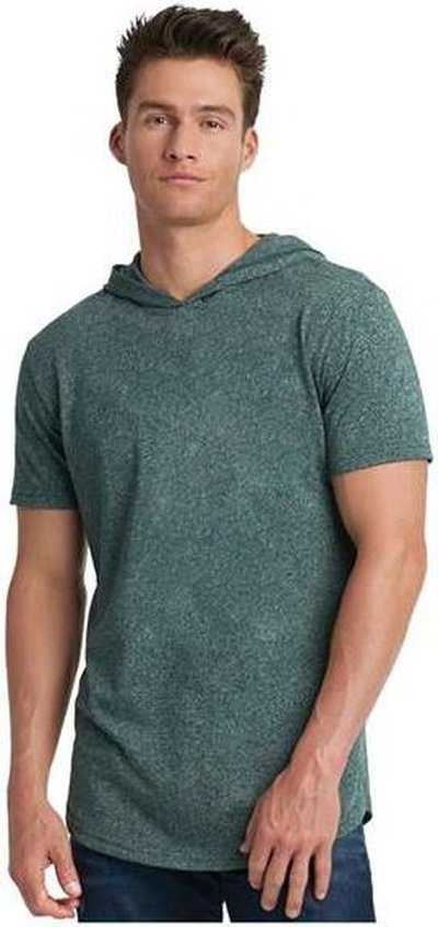 Next Level 2022 Unisex Mock Twist Hoodie T-Shirt - Forest Green" - "HIT a Double