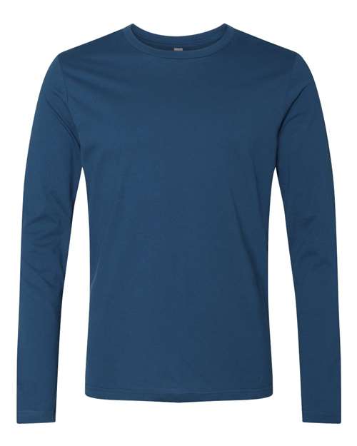 Next Level 3601 Cotton Long Sleeve Crew - Cool Blue - HIT a Double
