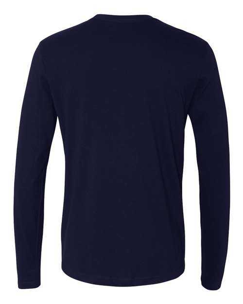 Next Level 3601 Cotton Long Sleeve Crew - Midnight Navy - HIT a Double