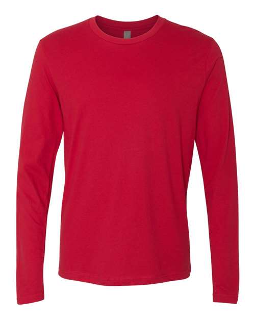 Next Level 3601 Cotton Long Sleeve Crew - Red - HIT a Double