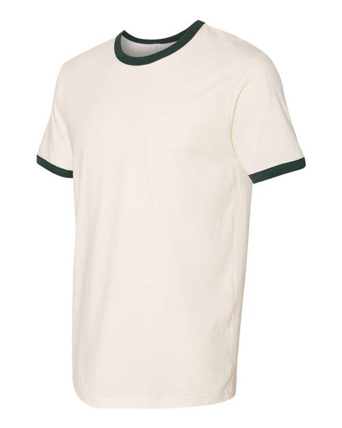 Next Level 3604 Unisex Fine Jersey Ringer - Natural Forest Green - HIT a Double