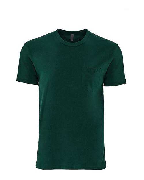 Next Level 3605 Cotton Pocket Crew - Forest Green - HIT a Double - 1