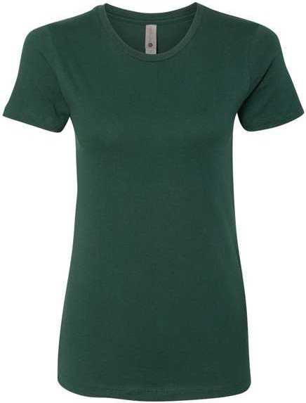 Next Level 3900 Womens Cotton T-Shirt - Forest Green" - "HIT a Double