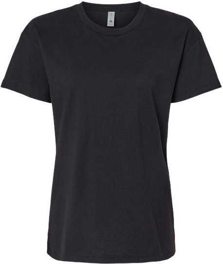 Next Level 3910 Women's Cotton Relaxed T-Shirt - Black" - "HIT a Double