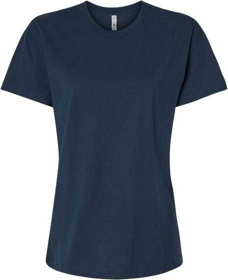 Next Level 3910 Women&#39;s Cotton Relaxed T-Shirt - Midnight Navy&quot; - &quot;HIT a Double