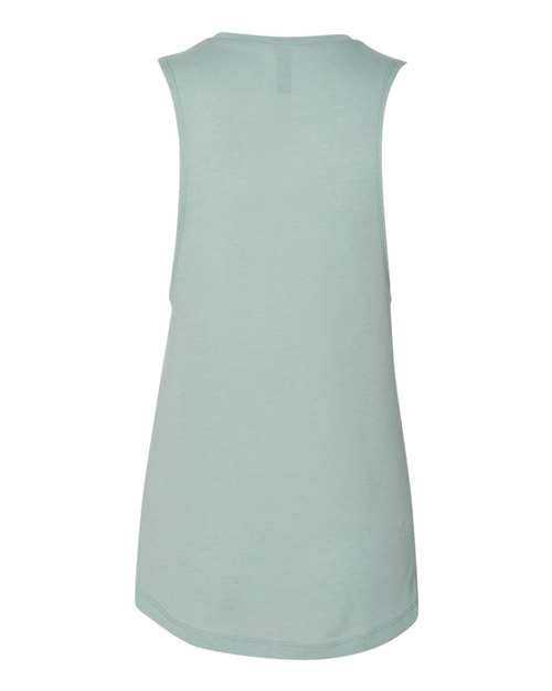 Next Level 5013 Womens Festival Muscle Tank - Stonewash Green - HIT a Double