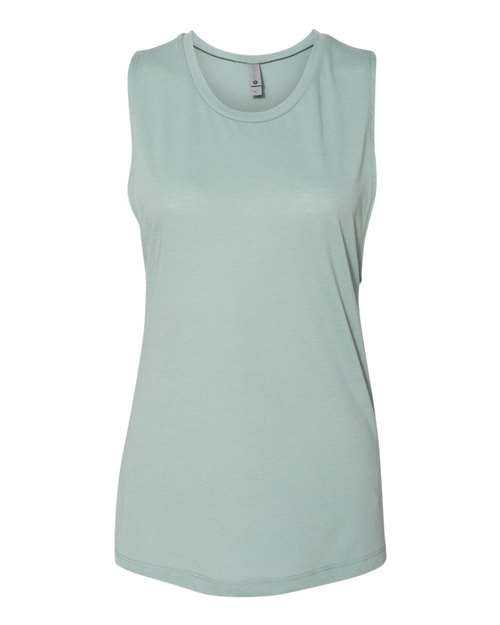 Next Level 5013 Womens Festival Muscle Tank - Stonewash Green - HIT a Double