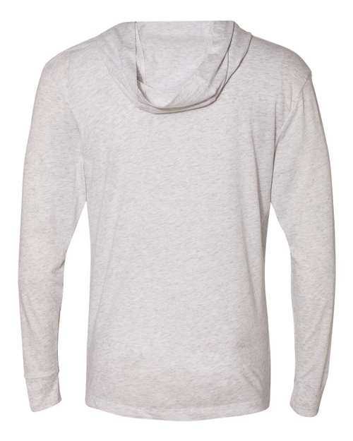 Next Level 6021 Unisex Triblend Hooded Long Sleeve Pullover - Heather White - HIT a Double