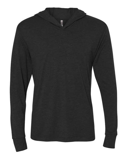 Next Level 6021 Unisex Triblend Hooded Long Sleeve Pullover - Vintage Black - HIT a Double