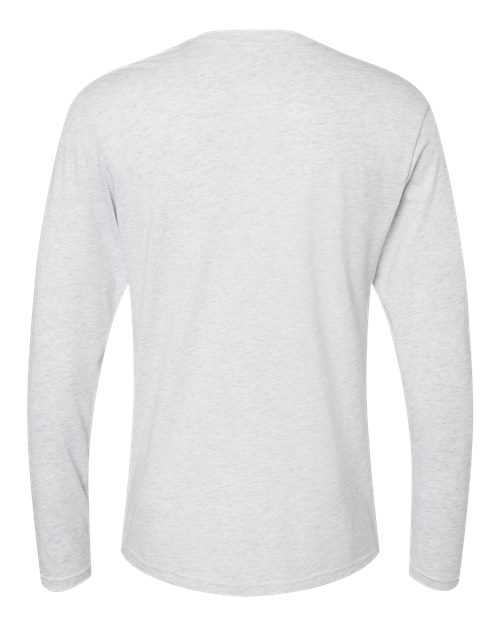 Next Level 6071 Triblend Long Sleeve Crew - Heather White - HIT a Double