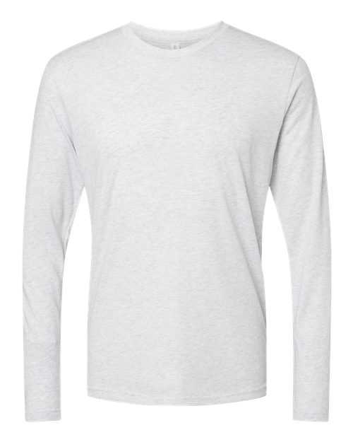 Next Level 6071 Triblend Long Sleeve Crew - Heather White - HIT a Double