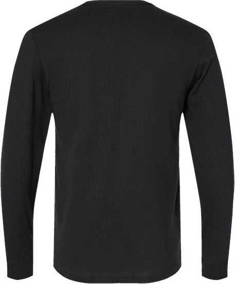 Next Level 6211 Unisex CVC Long Sleeve T-Shirt - Black&quot; - &quot;HIT a Double
