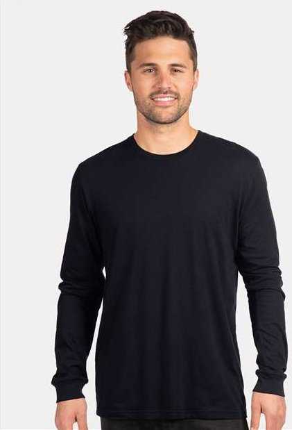 Next Level 6211 Unisex CVC Long Sleeve T-Shirt - Black" - "HIT a Double
