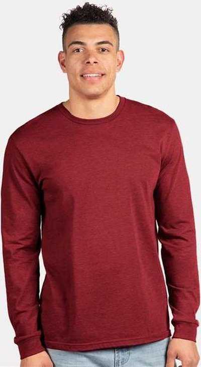 Next Level 6211 Unisex CVC Long Sleeve T-Shirt - Cardinal" - "HIT a Double