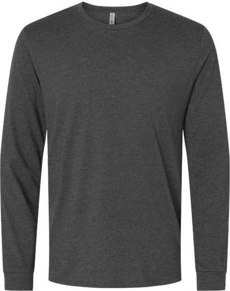 Next Level 6211 Unisex CVC Long Sleeve T-Shirt - Charcoal&quot; - &quot;HIT a Double