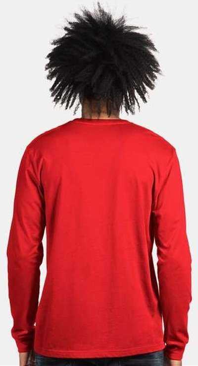 Next Level 6211 Unisex CVC Long Sleeve T-Shirt - Red&quot; - &quot;HIT a Double