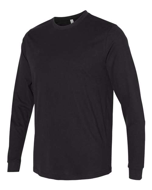 Next Level 6411 Sueded Long Sleeve Crew - Black - HIT a Double