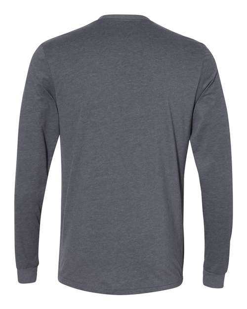 Next Level 6411 Sueded Long Sleeve Crew - Heather Metal - HIT a Double