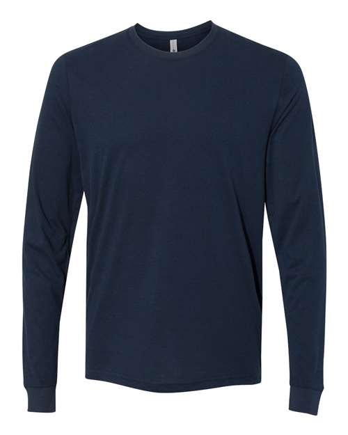 Next Level 6411 Sueded Long Sleeve Crew - Midnight Navy - HIT a Double