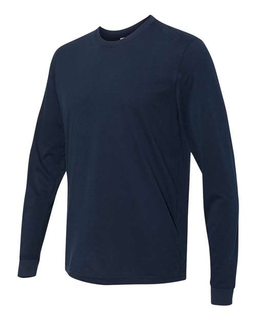 Next Level 6411 Sueded Long Sleeve Crew - Midnight Navy - HIT a Double