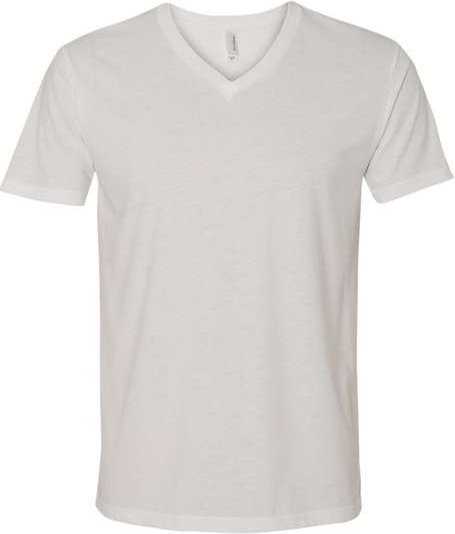 Next Level 6440 Unisex Sueded V-Neck T-Shirt - White" - "HIT a Double
